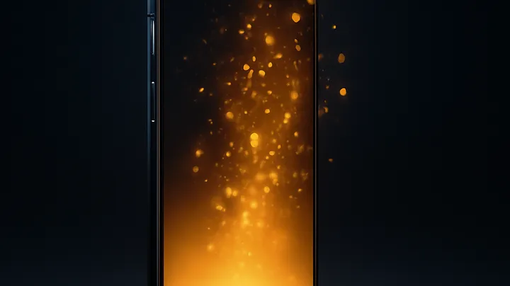 7666BDT COM - Modern phone with glowing screen 7666BDT COM Modern phone with glowing screen